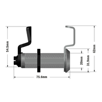 53-020-0 MODULAR SOLUTIONS HANDLE<br>W/ 10MM HEX